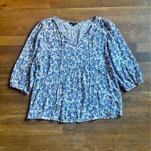 Papermoon size small flowy floral top shirt blouse